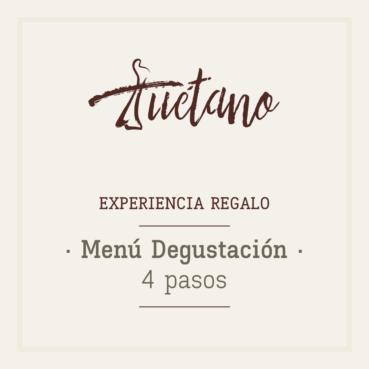 Menú degustación 4 Pasos